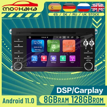 Pre Porsche Cayenne 2003 - 2010 8+128GB DSP Carplay Android 11 autorádia Multimediálne DVD Prehrávač Auto Stereo Hlava Jednotka GPS Navi
